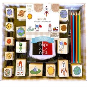 Happiness stamp and sticker set NEW